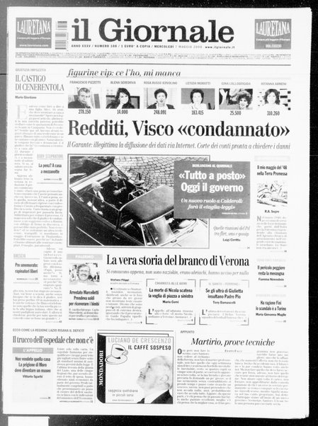 Il giornale : quotidiano del mattino